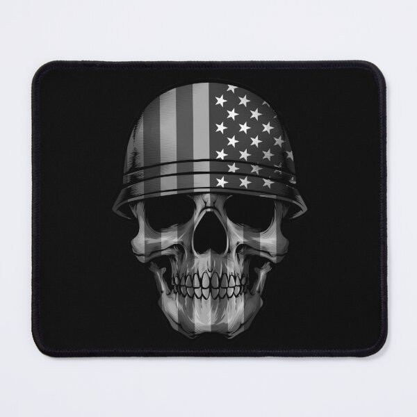 Item preview, USA Military American Flag Black Skull Patriotic designed and sold by SighFly52.