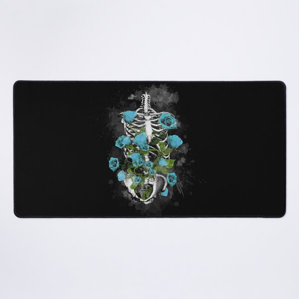 Item preview, Bones and Botany, rib cage, Anatomy, ribcage, skeleton light blue roses designed and sold by Collagedream.
