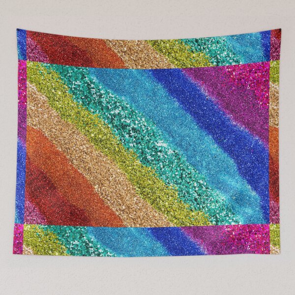 Item preview, Rainbow Stardust Stripes designed and sold by newburyboutique.