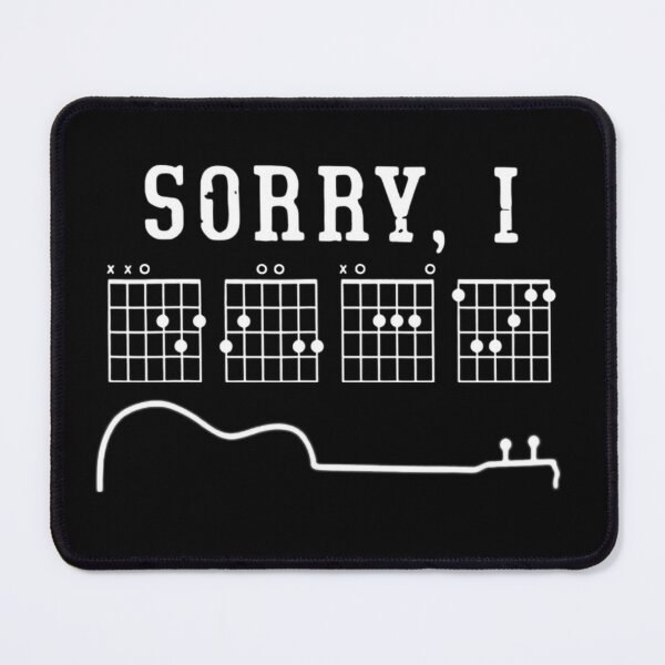 Sorry I-DGAF Funny Hidden Message Guitar Chords For Lover T-Shirt,Funny  Musician Short  Poster for Sale by Djikou