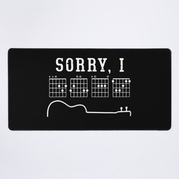 Item preview, Sorry I-DGAF Funny Hidden Message Guitar Chords For Lover T-Shirt,Funny Musician Short designed and sold by Djikou.