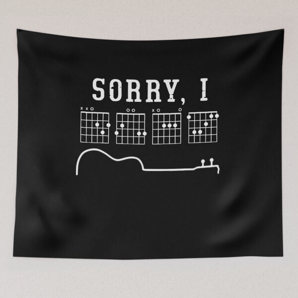 Item preview, Sorry I-DGAF Funny Hidden Message Guitar Chords For Lover T-Shirt,Funny Musician Short  designed and sold by Djikou.
