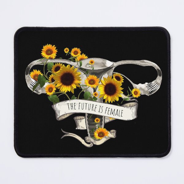 Item preview, Girasoles feministas pro elección floral, cita el futuro es femenino designed and sold by Collagedream.