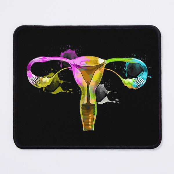 Aperçu de l'œuvre Color Uterus Pro Choice Aquarelle féministe créée et vendue par Collagedream.