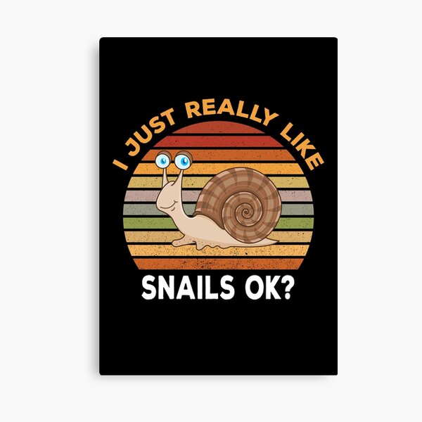 "Ich mag Schnecken einfach sehr gut, escargot, lustige Schnecke