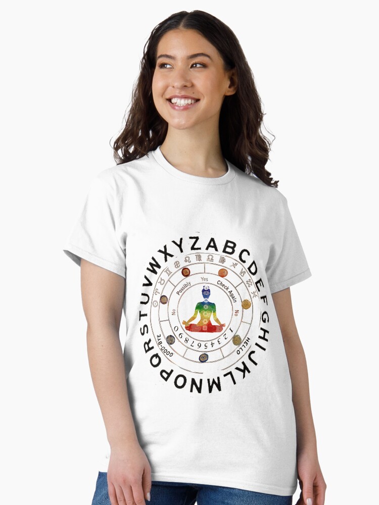 Thumbnail 2 of 7, Classic T-Shirt, Pendulum Dowsing Board bywhacky designed and sold by bywhacky.