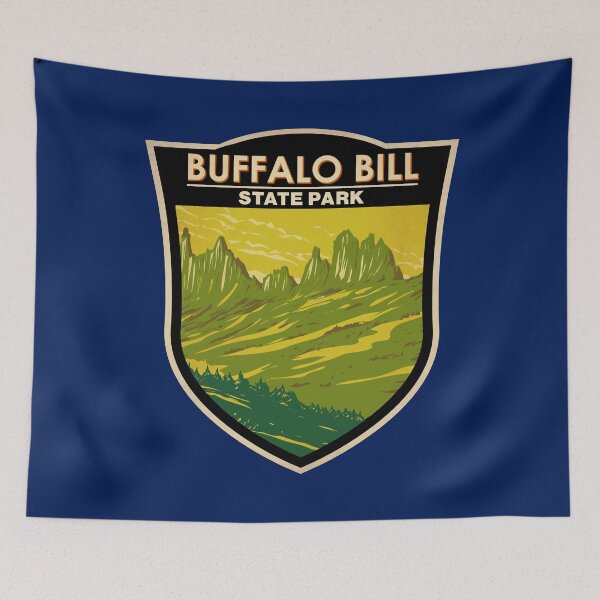 Item preview, Buffalo Bill State Park Wyoming Badge designed and sold by KrisSidDesigns.