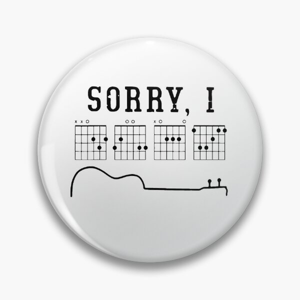 Item preview,  Sorry I-DGAF Funny Hidden Message Guitar Chords For Lover T-Shirt,Funny Musician Short  designed and sold by Djikou.