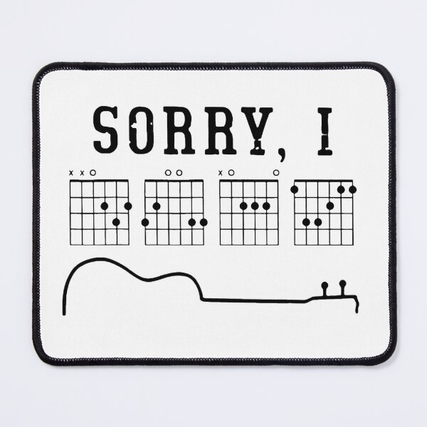 Item preview,  Sorry I-DGAF Funny Hidden Message Guitar Chords For Lover T-Shirt,Funny Musician Short  designed and sold by Djikou.