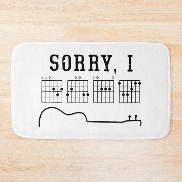 Item preview,  Sorry I-DGAF Funny Hidden Message Guitar Chords For Lover T-Shirt,Funny Musician Short  designed and sold by Djikou.