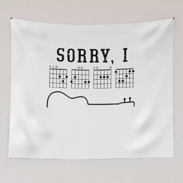 Item preview,  Sorry I-DGAF Funny Hidden Message Guitar Chords For Lover T-Shirt,Funny Musician Short  designed and sold by Djikou.