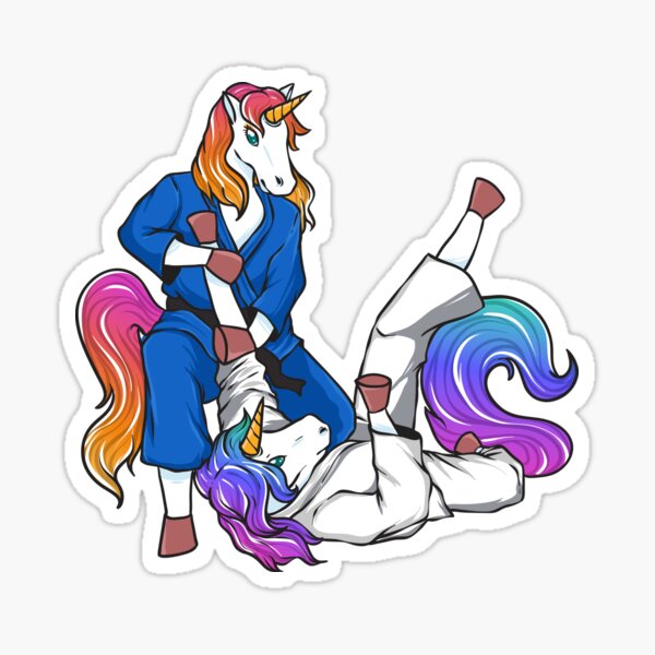 Item preview, Unicorn jiu jitsu designed and sold by CreemaArt.