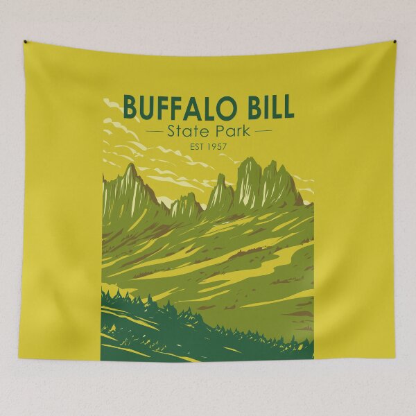 Item preview, Buffalo Bill State Park Wyoming Vintage designed and sold by KrisSidDesigns.