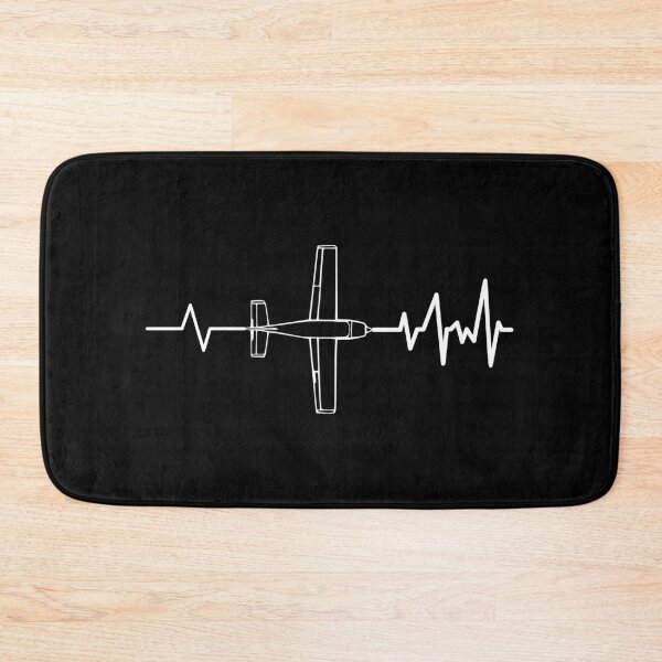 Item preview, Heartbeat  AirPlane with Pulses Black and white designed and sold by Hohohaxi.