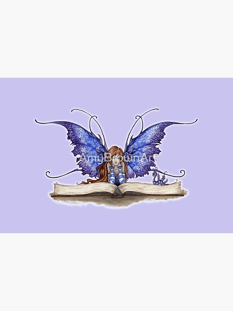 Bookworm Book Fairy by AmyBrownArt