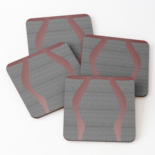 Item preview, Pink Stripe Abstract Black Curves with Phasing Visual Effect designed and sold by rgbguy.