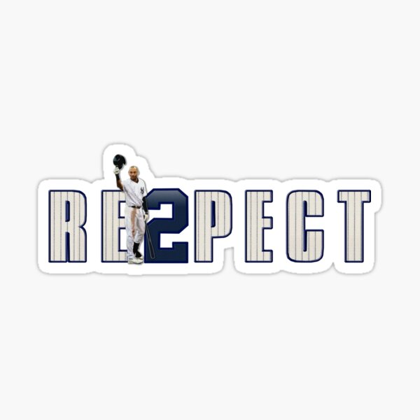  Derek Jeter Respect Vinyl Decal Sticker- 8 Wide