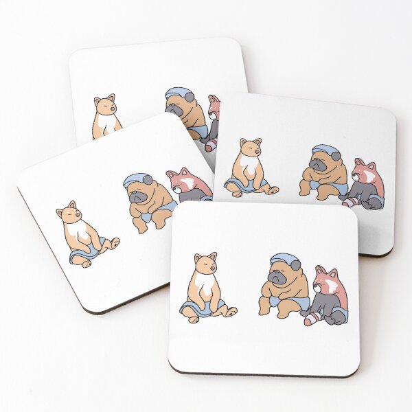 Item preview, Sauna fox, dog and raccoon designed and sold by Bella510.