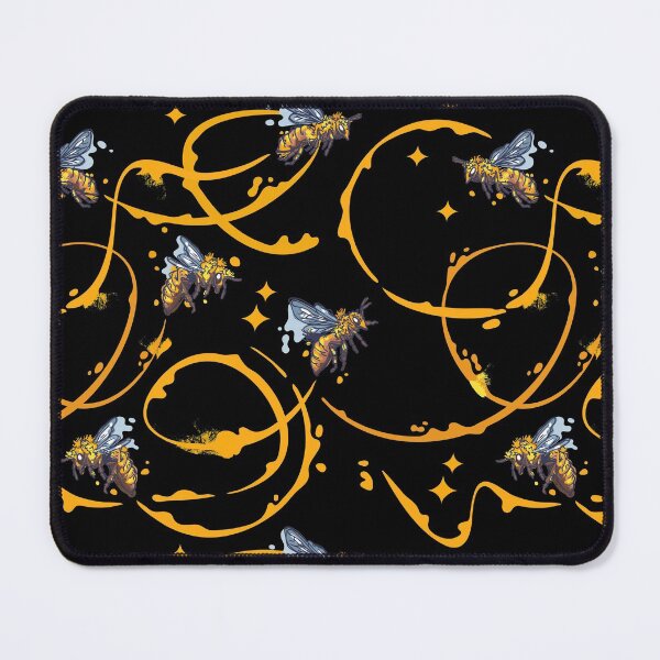 Item preview, Dark Honey Bee Pattern designed and sold by grafikis.