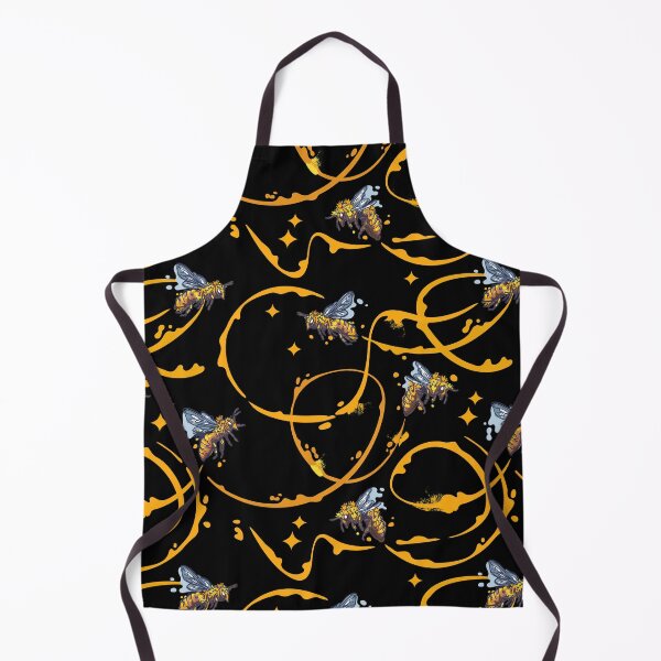 Item preview, Dark Honey Bee Pattern designed and sold by grafikis.