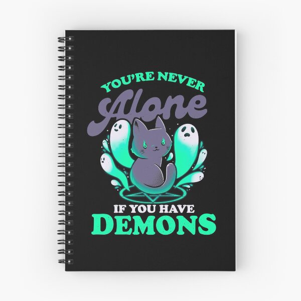 Item preview, Me And My Demons - Cute Evil Cat Gift designed and sold by EduEly.