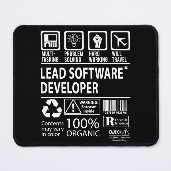 Item preview, Lead Software Developer T Shirt - MultiTasking Certified Job Gift Item Tee designed and sold by sabinacsnm.