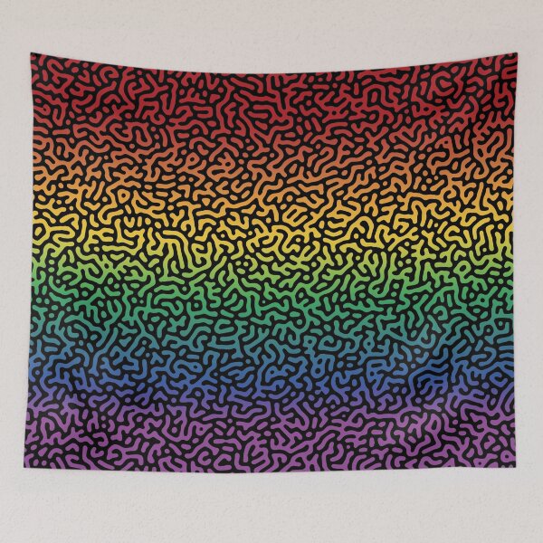 Item preview, Rainbow Turing Pattern designed and sold by amos20111.