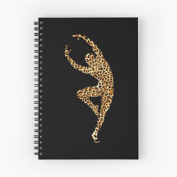 Item preview, LYRICAL BALLET - LEOPARD CHEETAH TEXTURE - MALE DANCER SILHOUETTE designed and sold by KoolDsignsDANCE.