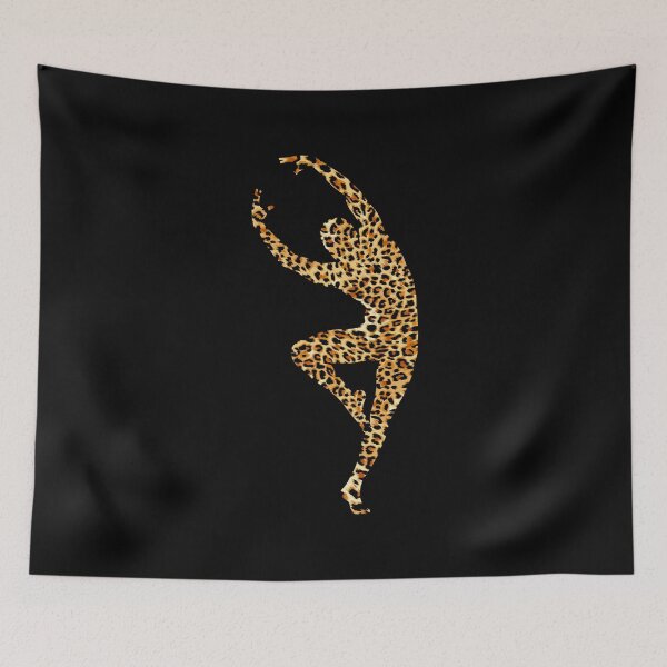 Item preview, LYRICAL BALLET - LEOPARD CHEETAH TEXTURE - MALE DANCER SILHOUETTE designed and sold by KoolDsignsDANCE.