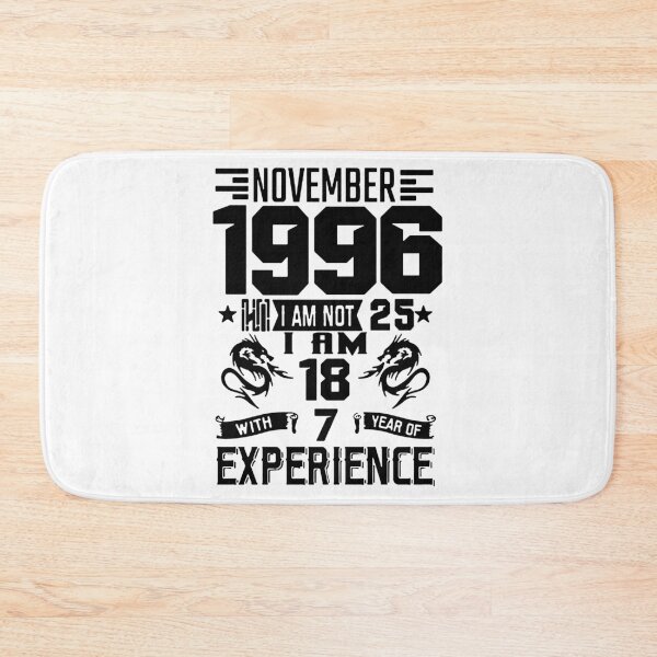 Item preview, Born in November 1996 18 years with 7 years of experience I am Awesome 26 Years of Being Awesome Birthday Anniversary Gift Idea Holiday Fun Party Premium Apparel Funny Xmas designed and sold by DesignByHeartUK.