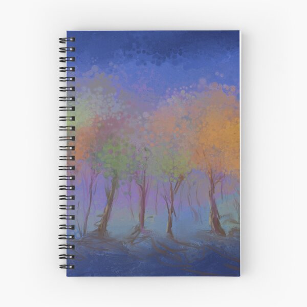 Item preview, Blue Light Trees Abstract Modern Landscape designed and sold by Eduardo Tavares.