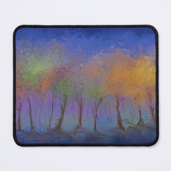 Item preview, Blue Light Trees Abstract Modern Landscape designed and sold by Eduardo Tavares.