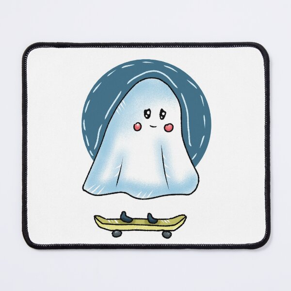Item preview, Cute ghost on a skateboard designed and sold by booboosarts.