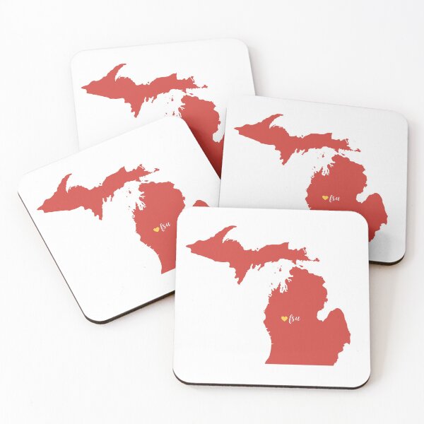 Item preview, Big Rapids College Michigan Heart on map designed and sold by opptop.