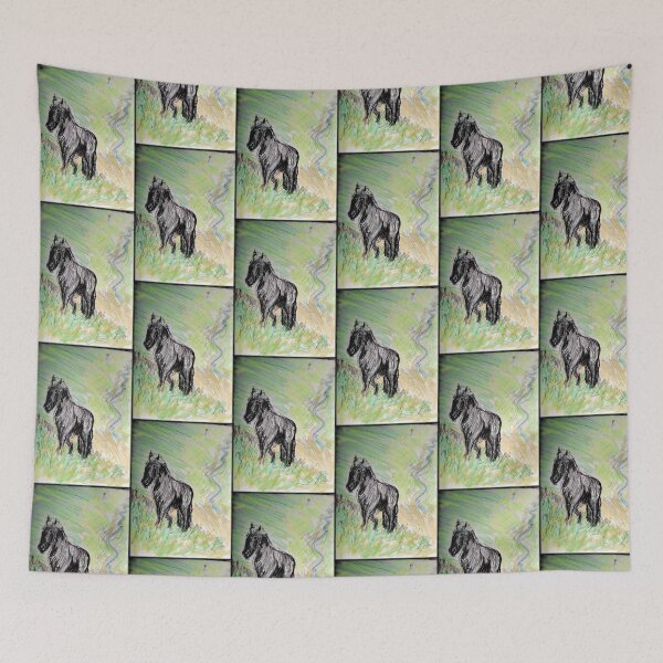 Item preview, Horse up a hill designed and sold by MoMoJaJa.