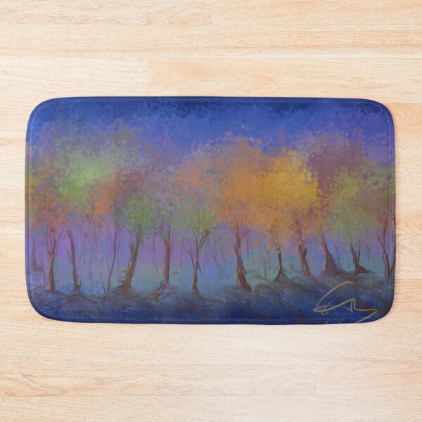 Item preview, Blue Light Trees Abstract Modern Landscape designed and sold by Eduardo Tavares.