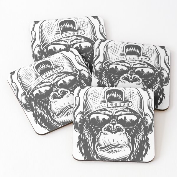 Item preview, Gorilla head in monochrome designed and sold by PherppaXz.