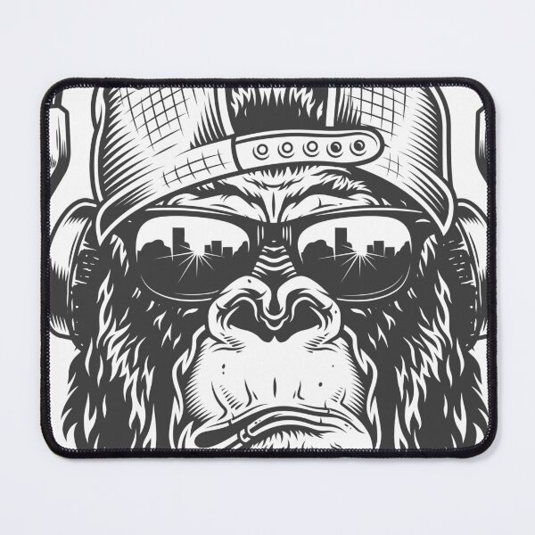 Item preview, Gorilla head in monochrome designed and sold by PherppaXz.