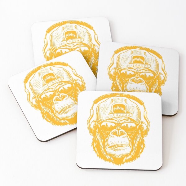 Item preview, Gorilla head in Yellow designed and sold by PherppaXz.