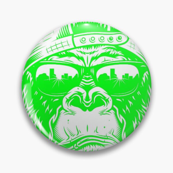 Item preview, Gorilla head in green designed and sold by PherppaXz.