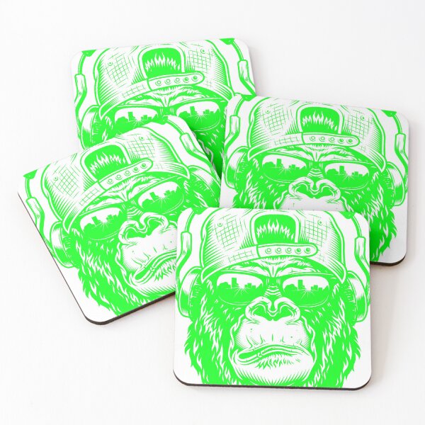 Item preview, Gorilla head in green designed and sold by PherppaXz.