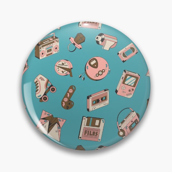 Item preview, 80s / 90s Retro Items Pattern designed and sold by Cardinal Designs.