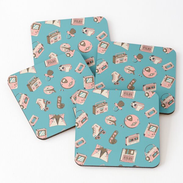 Item preview, 80s / 90s Retro Items Pattern designed and sold by Cardinal Designs.