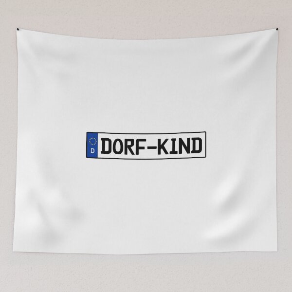 Item preview, Dorfkind license plate - German car license plate designed and sold by MSTNG.