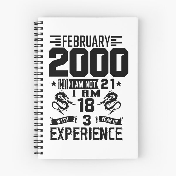 Item preview, Born in February 2000 18 years with 3 years of experience I am Awesome 26 Years of Being Awesome Birthday Anniversary Gift Idea Holiday Fun Party Premium Apparel Funny Xmas designed and sold by DesignByHeartUK.