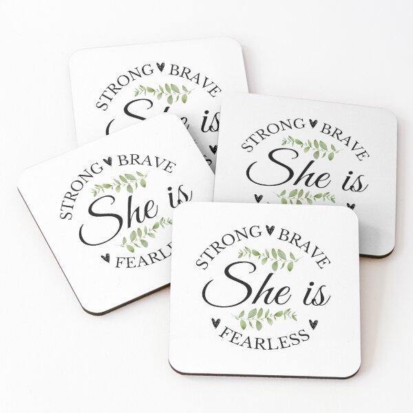 Item preview, She is strong, brave, fearless. designed and sold by NerdGrrl.