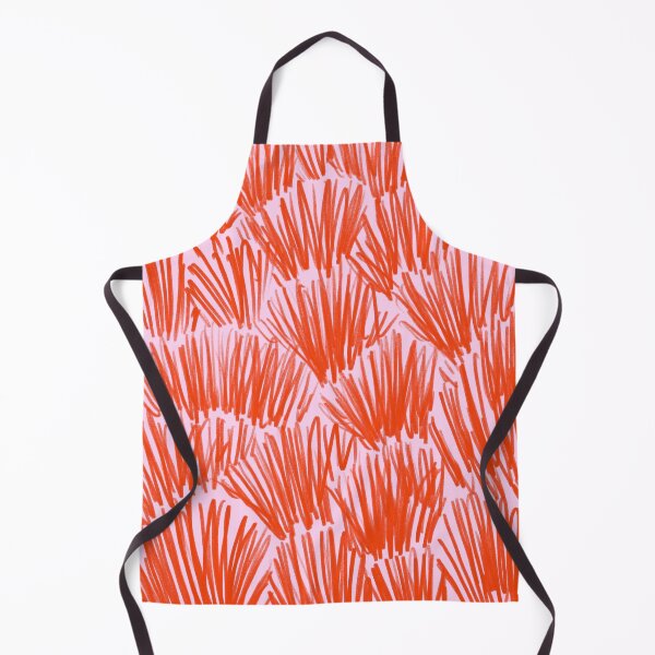 Item preview, Orange and Pink Botanical Retro Pattern designed and sold by trajeado14.