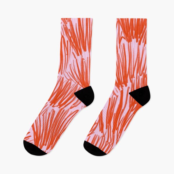 Item preview, Orange and Pink Botanical Retro Pattern designed and sold by trajeado14.
