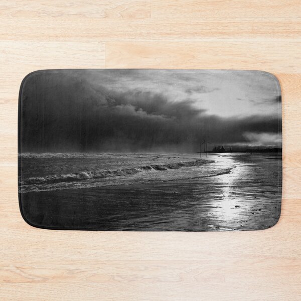 Item preview, Storm Clouds on Cambois Beach in Monochrome designed and sold by Violaman.