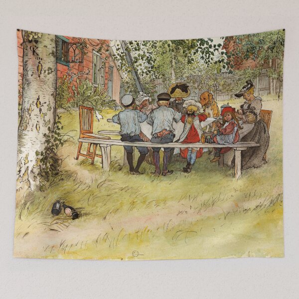 Item preview, Breakfast under the Big Birch - Carl Larsson designed and sold by brushandframes.